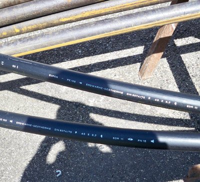 Materiale usato per la sonda geotermica verticale
